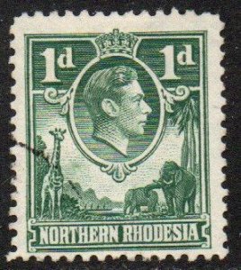 Northern Rhodesia Sc #28 Used
