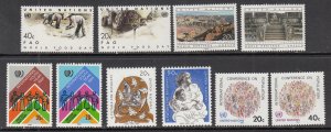 UN New York 417-424,441-442 Year Set for 1984 MNH VF