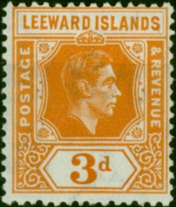 Leeward Islands 1938 3d Orange SG107 V.F MNH