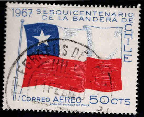 Chile Scott C277 Flag  Airmail stamp