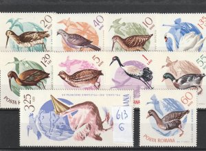 Romania 1965 STAMPS BIRDS MNH POST