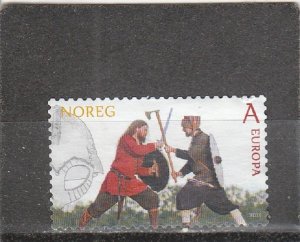 Norway  Scott#  1736  Used  (2014 Actors Reenacting Viking Fight)