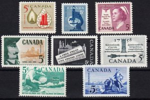 Canada * 1958 Year Collection = MNH STAMPS #375-382