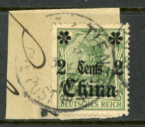 China 1906 Germany 2¢/5pf Germania Wmk Michel 39 (Sc #48) Tientsin CDS F18