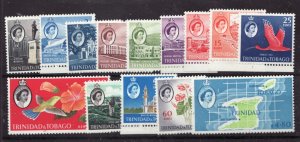 1960 Trinidad & Tobago Sc#89-102 QEII - Set of 14 stamps - MH VF Cv$53