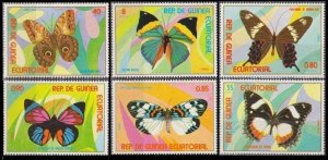 1976 Equatorial Guinea 1025-1031 Butterflies