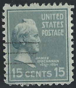 US #820 15c James Buchanan