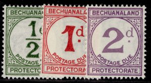 BECHUANALAND PROTECTORATE GV SG D4-D6, 1932 DUES set, NH MINT. Cat £20. ORDINARY