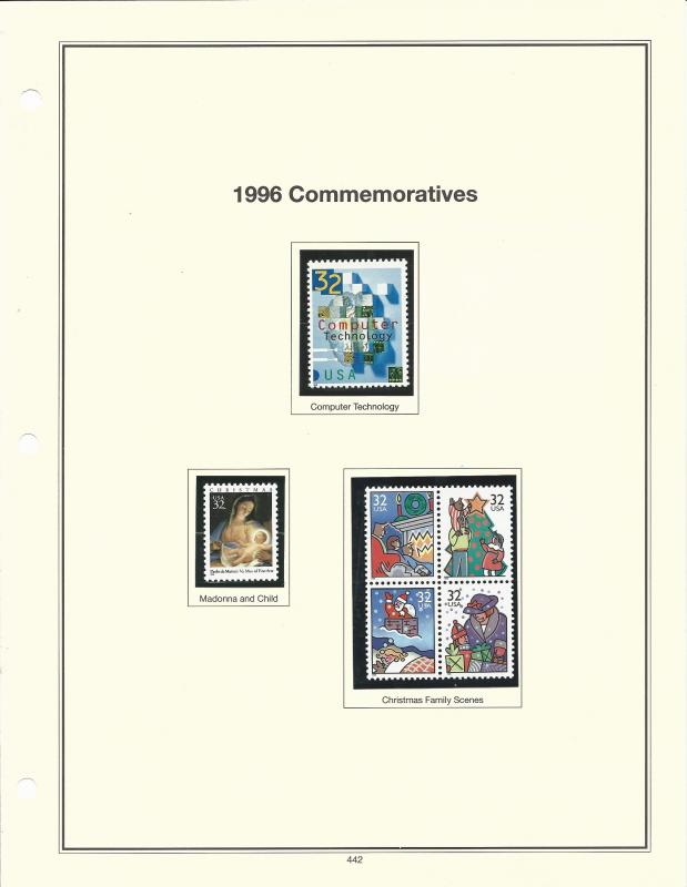 United States 1996 Commemoratives