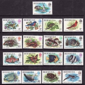 Bermuda-Sc#363-79- id6-unused NH set-Fish-Birds-Marine Life-1978-79-