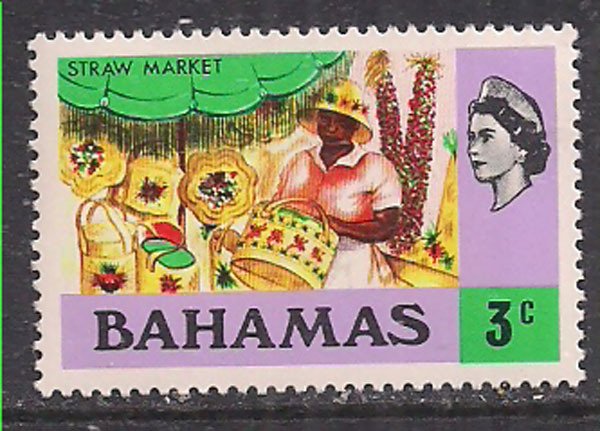 Bahamas 1971 QE2 3cents Market SG 361 MNH ( H1009 )