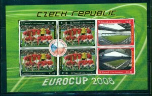 St. Vincent  #3621 (2008 Euro Soccer - Czech Republic sheet of 6) VFMNH CV $6.50