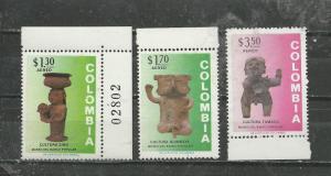 Columbia # C584-C586 Mint NH