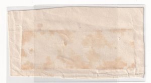 Osterreich (Austria) Fragment_1850_3 Kreuzer strip(x3)_ 22 Feb. + PO cancel