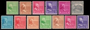 United States Scott 839-847 (1939) Mint H-LH VF Complete Set, CV $33.90 M