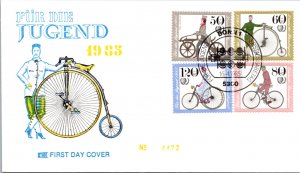 Germany Post-1950, Worldwide First Day Cover, Cycling