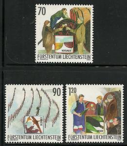 Liechtenstein # 1262-4, Mint Never Hinge