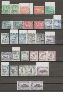 ADEN 1953/63 SG 48/72a MNH Cat £450