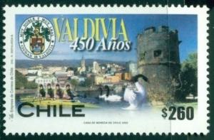 Chile Scott #1387 MNH City of Valdivia 450th Ann $$