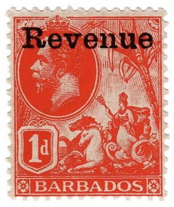 (I.B) Barbados Revenue : Duty Stamp 1d