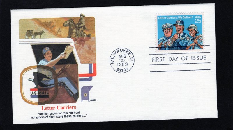 2420 Letter Carriers, FDC Fleetwood