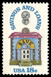 PCBstamps   US #1911 18c Savings and Loan, 1981, MNH, (6)