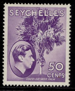 SEYCHELLES GVI SG144b, 50c bright lilac, M MINT. 