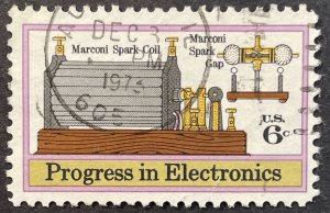 US #1500 Used F/VF 6c Progress in Electronics 1973 [G9.7.1]