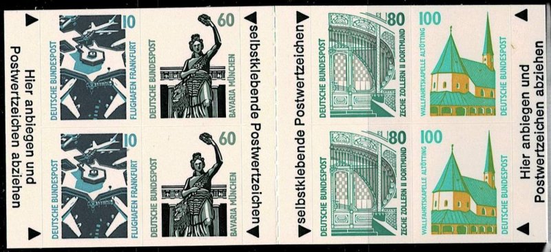 Germany 1991,Sc.#1663a MNH,  Booklet-Sights