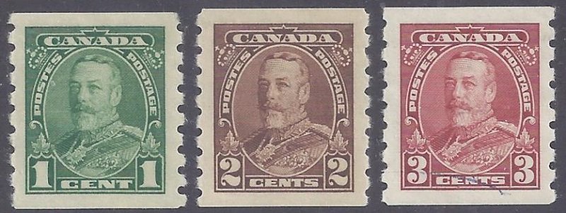 Canada Scott #228-30 Mint LH VF