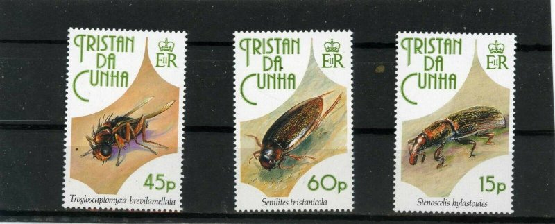 TRISTAN DA CUNHA 1993 FAUNA INSECTS SET OF 3 STAMPS MNH