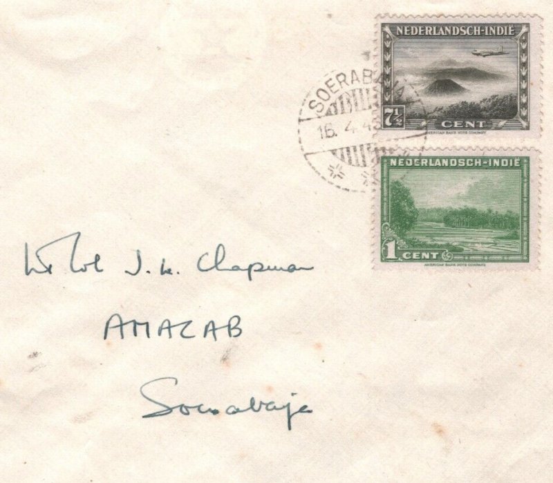 DUTCH EAST INDIES Cover Soerabaja 1946 CDS British Forces *AMACAB*Officer MA1088