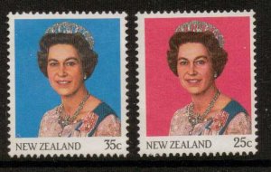 NEW ZEALAND SG1370/1 1985 QUEEN ELIZABETH II MNH