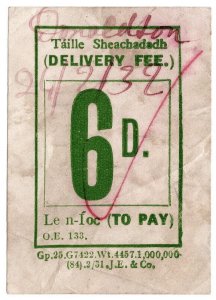 (I.B) Midland Great Western Railway (Ireland) : Delivery Fee 6d