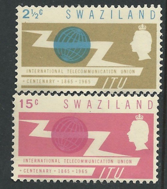 Swaziland # 115-16   I.T.U.  Centennial   (2)  Mint NH