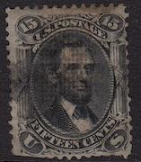 United States, #91, used missing perfs