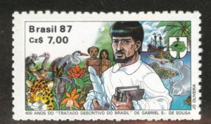 Brazil Scott 2124 MNH** 1987 Sousa stamp