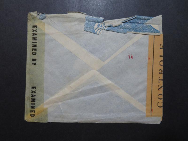 Lebanon 1944 French / American Censor Cover - Z10140 