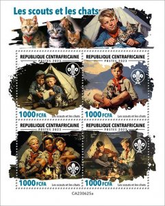 C A R - 2023 - Scouts & Cats - Perf 4v Sheet - Mint Never Hinged