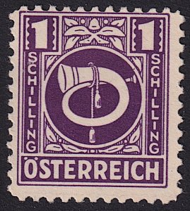Austria - 1945 - Scott #4N15 - MH - Post Horn - A.M.G. Issue