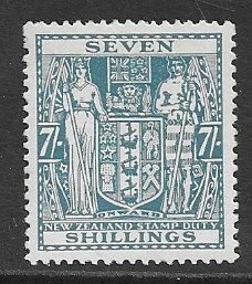NZ 1931 7s Postal Fiscal. Scott AR52