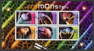 Australia SGMS3241 2009 Micro Monsters Miniature Sheet Fine Used