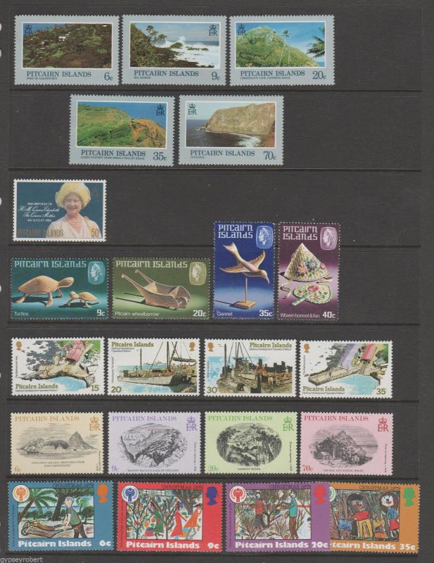 PITCAIRN ISLANDS  Queen Elizabeth Era collection  -values inccluded