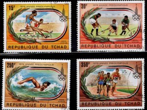 Chad TCHAD Scott C244-C247 Used Olympic  stamp