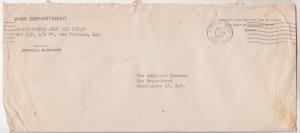 APO 838, ALBROOK FIELD, CANAL ZONE, 1947 War Department Free cover.