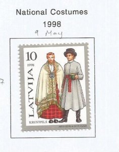 LATVIA - 1998 - National Costumes- Perf Single Stamp -Mint Lightly Hinged