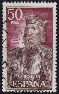 Spain - 1972 - Scott #1700 - used - Fernan Gonzalez