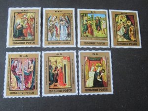 Hungary 1973 Sc 2250-56 Christmas Religion set MNH