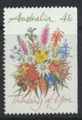 SG 1230b  SC# 1164a right margin imperf  Used  Wildflowers perf 14½