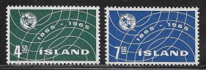 Iceland Scott #'s 370 - 371 MNH